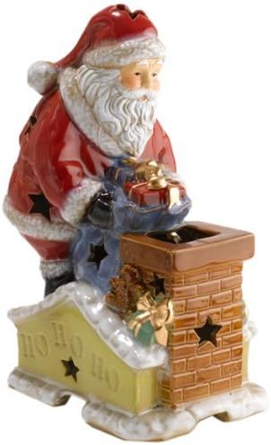 Scenterrific WQ510099 Santa and Chimney Decorative Ceramic Fragrance Warmer by International Development Corporation