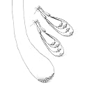 Corazon by Relios Liquid Silver Jewelry Set