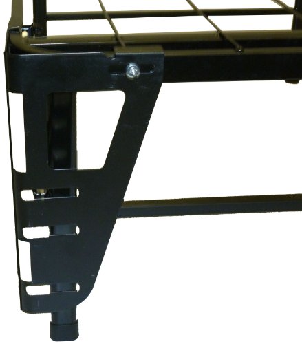 Epic Furnishings Durabed Heavy Duty Black Steel Platform Folding Bed Frame with Headboard Attaching Brackets, Twin