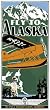 Fly to Alaska Porcelain Refrigerator Magnet
