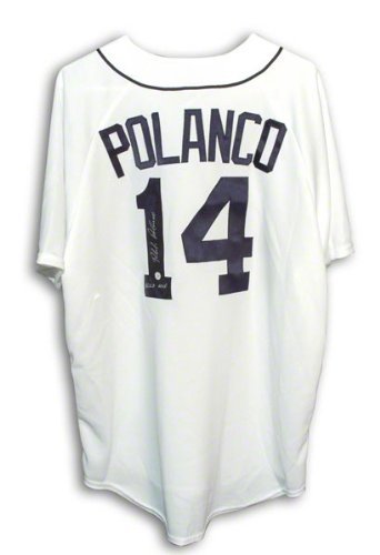 Placido Polanco Detroit Tigers Autographed Majestic White Jersey with ALCS MVP Inscription