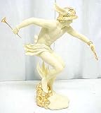 Greek God Hermes Gilt Statue Sculpture Mercury Luck