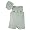 Petit Ami Infant Boys Beach Smocked Seersucker Sunsuit Romper with Hat, 18M