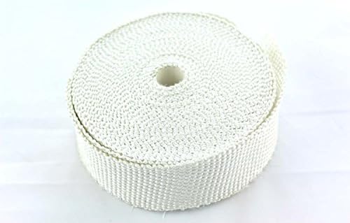 SWI Parts 2" x25ft Roll white Racing Fiberglass Exhaust Header Pipe Wrap Tape