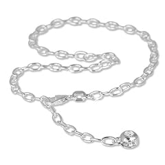 SilberDream Fu�kette Zirkonia 925 Sterling Silber 25cm Fu�kettchen SDF001