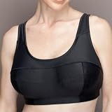 Elila Microfiber Sports Bra, 40H/Black