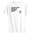 T-Shirt Mens White " I AM IN LOVE WITH A Nutmegger GUY " Usa States