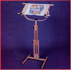 F.A. Edmunds Stitchers Wonder Rotating Scroll Frame on Stand