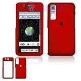 Samsung Behold T919 Cell Phone Red Rubber Feel Protective Case Faceplate Cover