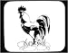 Decorated Mouse Pad with chicken, bird, rooster