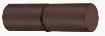 CRL Cylinder Style Oil Rub Bronze Finish Back-to-Back Shower Door Knob