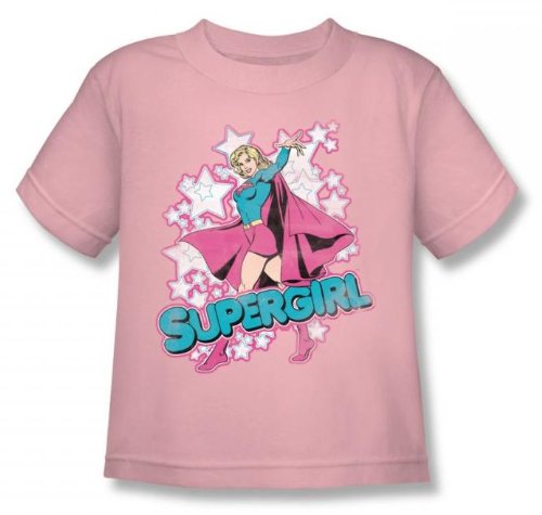  Dc Comics - I'M Supergirl Juvy T-Shirt In Pink Sheer