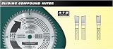 TimberLine 235-400 Sliding Compound Miter Saw Blades - 8-1/2 Diameter; 40 Teeth; 5/8 Bore