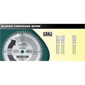 TimberLine 235-400 Sliding Compound Miter Saw Blades - 8-1 2 Diameter; 40 Teeth; 5 8 Bore by TimberLine