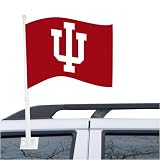 Indiana Hoosiers Crimson Car Flag