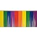 Rainbow Fringe, 15 inches high x 10 feet long decorating supplies