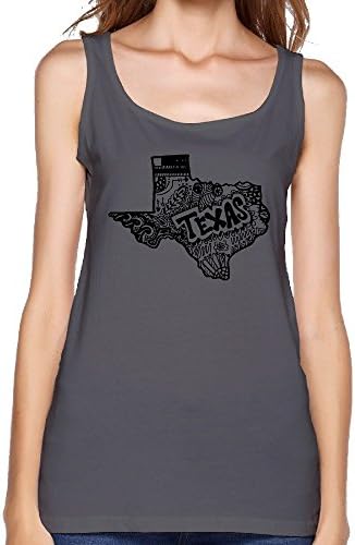 Hipster Texas State Map Zentangle Women's Tank Top
