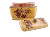 TOAST JAR, BREAD BOX CANISTER GRAPE WINE DECOR