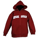 Arkansas Razorbacks Red Youth Arch Logo Zip-up Hoody Sweatshirt