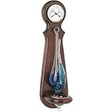 River City Clocks Wall Mounted Weather Station with Thermometer, Hygrometer, and Barometer - Cherry Finish - 18 Inches Tall - Model # L89-117CH