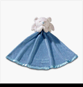 Blue Angel Bear Baby Blanket