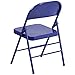 Flash Furniture HERCULES COLORBURST Series Cobalt Blue Triple Braced & Double Hinged Metal Folding Chair