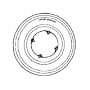Shimano CP-FH53 Spoke Guard For 36H, Freehub Clear