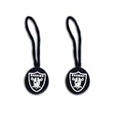 Oakland Raiders Zipper Pull Charm Tag Set Luggage Pet ID NFL
