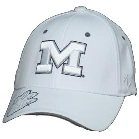 Men`s Michigan Wolverines White Arctic Z-Fit Cap by Zephyr Graf-X