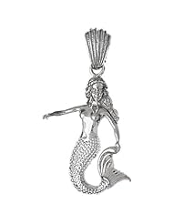Clevereves 14K White Gold Pendant Two Tone Mermaid 11.7 - Gram(s)