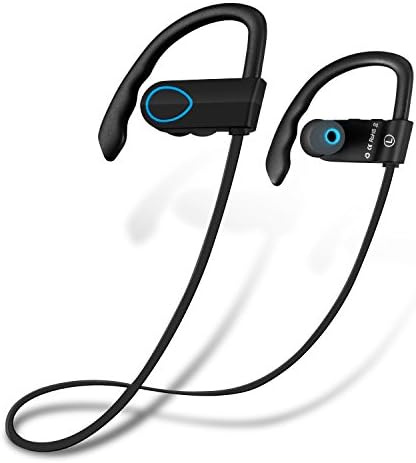 Bluetooth Headphones,COOLAND Noise Canelling Wireless Stereo Sports Headsets with Microphone for Running Gym Exercise (Blue)