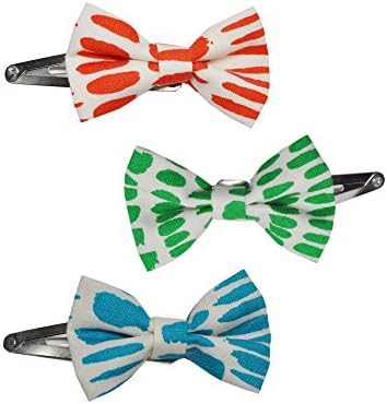 via cacao Snap Clip Mini Retro Green, Red and Blue Set, Green, Red and Blue