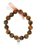 Alexandra Plata Pulsera Ojo De Tigre