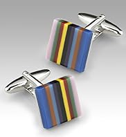 Autograph Multi-Stripe Square Cufflinks