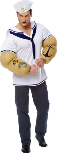 Sailor Shirt with Arms Adult Costume Size One-Size  