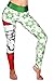 Pink QueenWomen's Christmas Printed Leggings High Waist Stretchy Tights