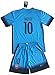 Barcelona 2015-2016 Messi #10 Champions League Youths 3rd Soccer Jersey & Shorts Set 9-10 years old