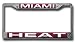 Rico Miami Heat Team Laser Chrome License Plate Frame
