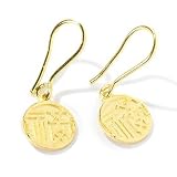 24K / 21K Gold Chinese Good Fortune Dangle Earrings