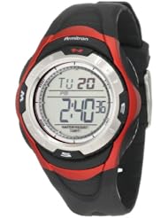 Armitron Unisex 456974RED Chronograph Black with Red Accents Digital Sport Watch