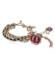 Betsey Johnson "Imperial Princess" Crown Toggle Bracelet, 7.5"