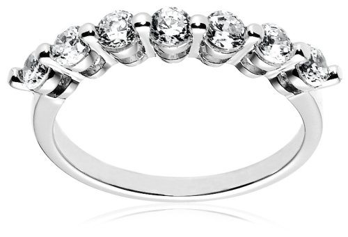 Sterling Silver 7-Stone Cubic Zirconia Ring