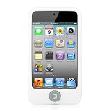 White Minisuit Touch Case - Silicone skin design cases for Apple iPod Touch 4g 4th Generation bonus screen protector + Minisuit LCD Cleaner