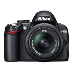 Nikon D3000 SLR-Digitalkamera (10 Megapixel) Kit inkl. 18-55mm 1:3,5-5,6G VR Objektiv (bildstab.)