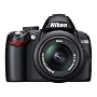 Nikon D3000 SLR-Digitalkamera (10 Megapixel) Kit inkl. 18-55mm 1:3,5-5,6G VR Objektiv (bildstab.)