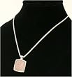 J-Steel by Fyn Studios (TM) Stainless-Steel & Bronze-Colored Leather Pendant Necklace 843332001167