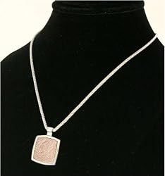 J-Steel by Fyn Studios (TM) Stainless-Steel & Bronze-Colored Leather Pendant Necklace 843332001167