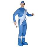Toy - Mens Blue Funky Thunderbirds Scott Get Up Fancy Dress Costume Size Large