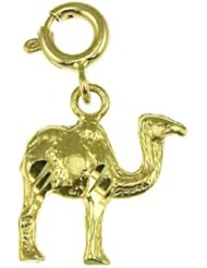 Dazzlers Solid 14k Gold Camel Charm Pendant Available in three colors from jewelsberry (weights: 1.9 grams only)
