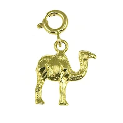 Cheap Girls Jewelry Dazzlers Solid 14k Gold Camel Charm Pendant Available in three colors from jewelsberry (weights: 1.9 grams only) For Sale